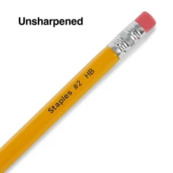 Pencils|Staples ® Wooden Pencil, 2.2mm, #2 Medium Lead, 8/Pack (ST60571-US)