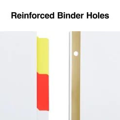 Dividers|Staples Write-On Dividers, 5-Tab, Assorted Colors, 4/Pack (13509/23176)