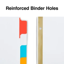 Dividers|Staples Write-On Dividers, 8-Tab, Assorted Color s, 4/Pack (13511/23179)