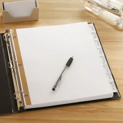 Dividers|Staples Write-On Dividers, 5-Tab, Assorted Colors (13512/23180)