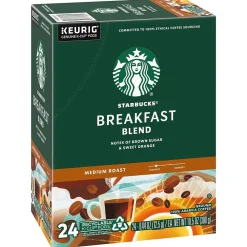 Starbucks Breakfast Blend Coffee Keurig® K-Cup® Pods, Medium Roast, 96/Box (SBK18995CT)
