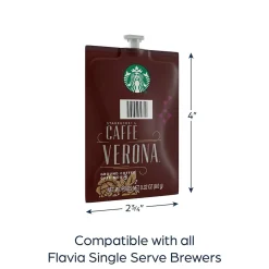 Starbucks Caffe Verona Coffee Flavia Freshpack, Dark Roast, 80/Carton (MDR01039)