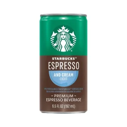 Starbucks Doubleshot Espresso & Cream Light Cold Brew Coffee, 6.5 fl. oz., 24/Carton (17544)