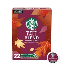 Starbucks Fall Blend Coffee Keurig K-Cup Pods, Medium Roast, 22/Box (12581318)