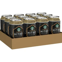 Starbucks Nitro Vanilla Sweet Cream Cold Brew Coffee, 9.6 fl. oz., 12/Carton (19290)