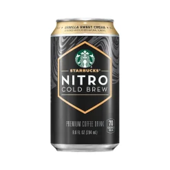 Starbucks Nitro Vanilla Sweet Cream Cold Brew Coffee, 9.6 fl. oz., 12/Carton (19290)