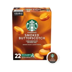 Starbucks Smoked Butterscotch Coffee Keurig® K-Cup® Pods, Light Roast, 22/Box (12560913)