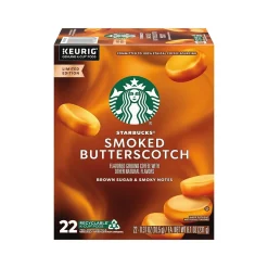 Starbucks Smoked Butterscotch Coffee Keurig® K-Cup® Pods, Light Roast, 22/Box (12560913)