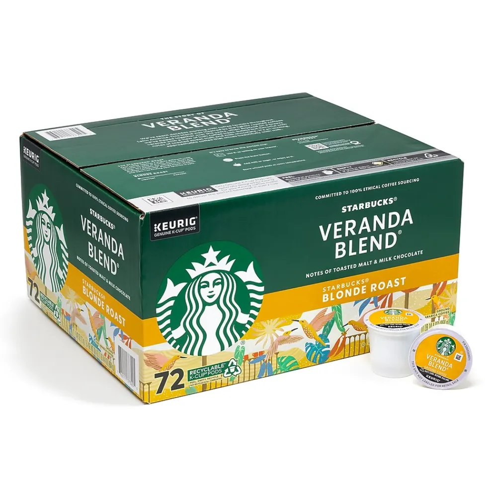 Starbucks Veranda Blend K-Cup Pods, Light Roast, 72/Box (220-02161)