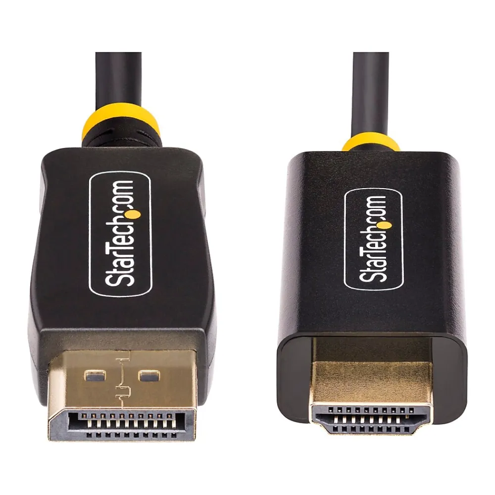 StarTech 6' Active DisplayPort to HDMI Cable, Male to Male, Black (6F-DP-HDMI-4K60-HDR)