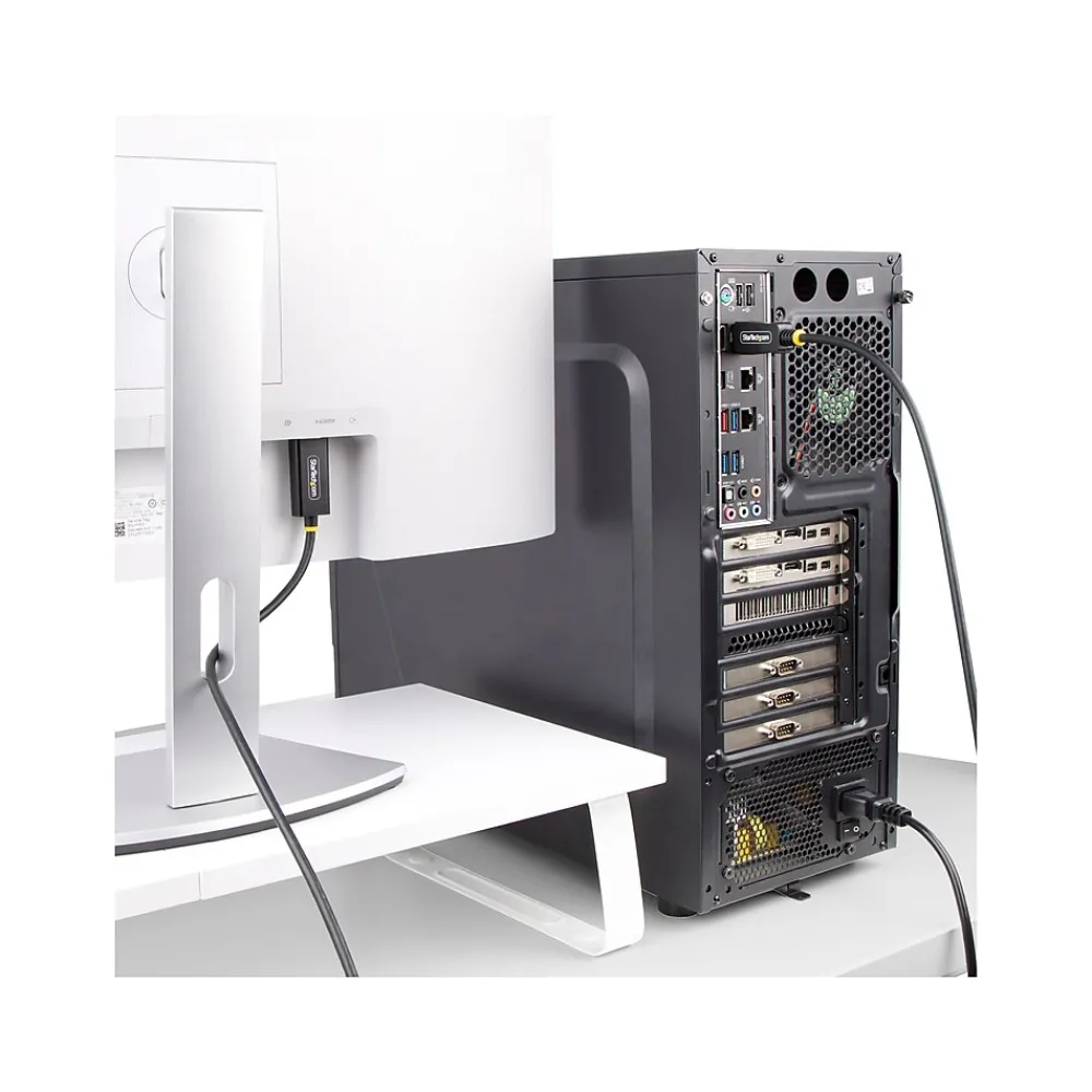 StarTech 6' Active DisplayPort to HDMI Cable, Male to Male, Black (6F-DP-HDMI-4K60-HDR)