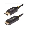 StarTech 10' Active DisplayPort to HDMI Adapter Cable, Male to Male, Black (10F-DP-HDMI-4K60-HDR)