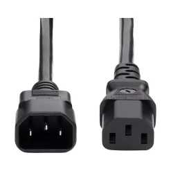 StarTech 2' C14 to C13 Power Cable, Male to Female, Black (8713-8200-POWER-CORD)
