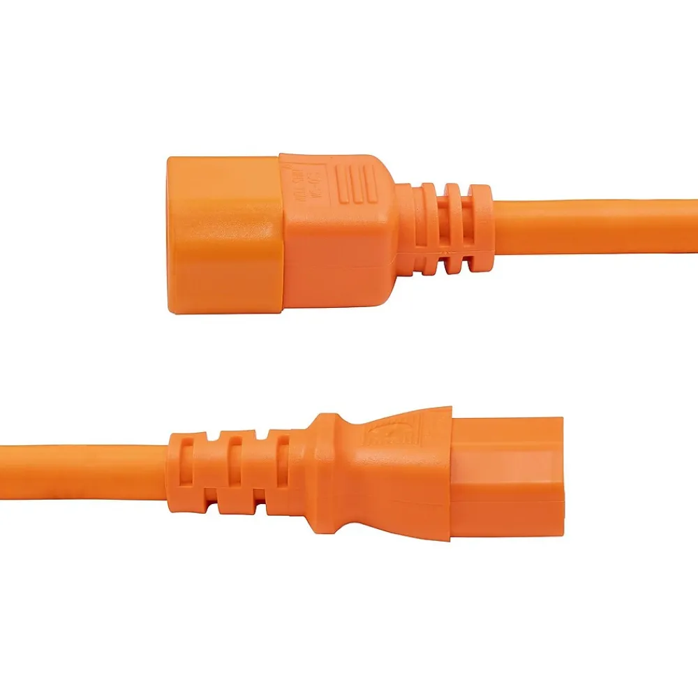 StarTech 6' C14 to C15 Power Cable, Male to Female, Orange (8915-460Q-POWER-CORD)
