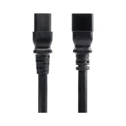 StarTech 2' C19 to C20 Power Cable, Male to Female, Black (BA16-2200-POWER-CORD)