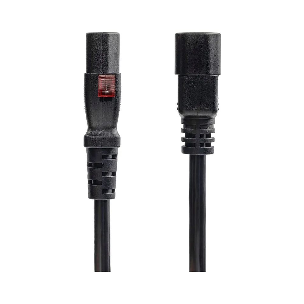 StarTech 4' C14 to Locking C13 Power Cable, Male to Female, Black (87L3-8400-POWER-CORD)