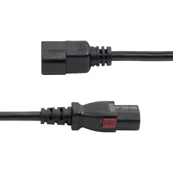 StarTech 4' C14 to Locking C13 Power Cable, Male to Female, Black (87L3-8400-POWER-CORD)
