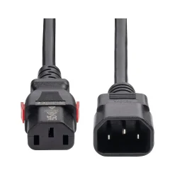 StarTech 4' C14 to Locking C13 Power Cable, Male to Female, Black (87L3-8400-POWER-CORD)