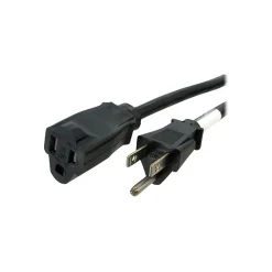 StarTech 6' Extension Cord, 14 AWG, Black (PAC101146)