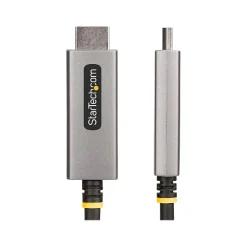 StarTech 6.6' 8K DisplayPort to HDMI Adapter Cable, Male to Male, Space Gray (133DISPLAYPORTHDMI21)