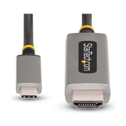 StarTech 3.3' 8K USB-C to HDMI Adapter Cable, Male to Male, Space Gray (134B-USBC-HDMI211M)