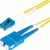 StarTech 32.8' LC Network to SC Network Networking Cable, Male, Yellow (SMLCSCOS210M)