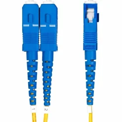 StarTech 22.9' LC Network to SC Network Networking Cable, Male, Yellow (SMLCSCOS27M)