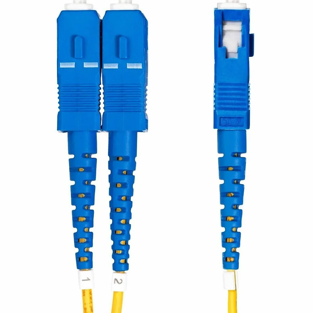 StarTech 49' LC Network to SC Network Networking Cable, Male, Yellow (SMLCSCOS215M)