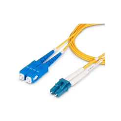 StarTech 49' LC Network to SC Network Networking Cable, Male, Yellow (SMLCSCOS215M)