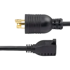 StarTech 1' NEMA L5-15P to NEMA 5-15R Power Cord, Male to Female, Black (W31C-4100-POWER-CORD)
