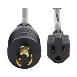 StarTech 1' NEMA L5-15P to NEMA 5-15R Power Cord, Male to Female, Black (W31C-4100-POWER-CORD)