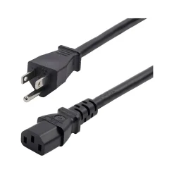 StarTech 8' NEMA 5-15P to C13 Power Cable, Male to Female, Black (271B-6800-POWER-CORD)