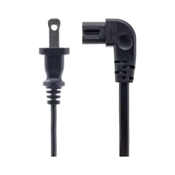 StarTech 10' NEMA 1-15P to Right Angle C7 Laptop Power Cord, Black (PXT101NB-STRA-10F)