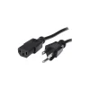 StarTech ® 12' NEMA5-15P To IEC 60320 C13 Standard Computer Power Cord, Black