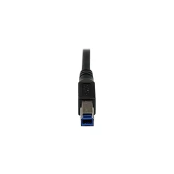 StarTech ® 3.3' SuperSpeed Type A Male To Type B Male USB 3.0 Cable, Black