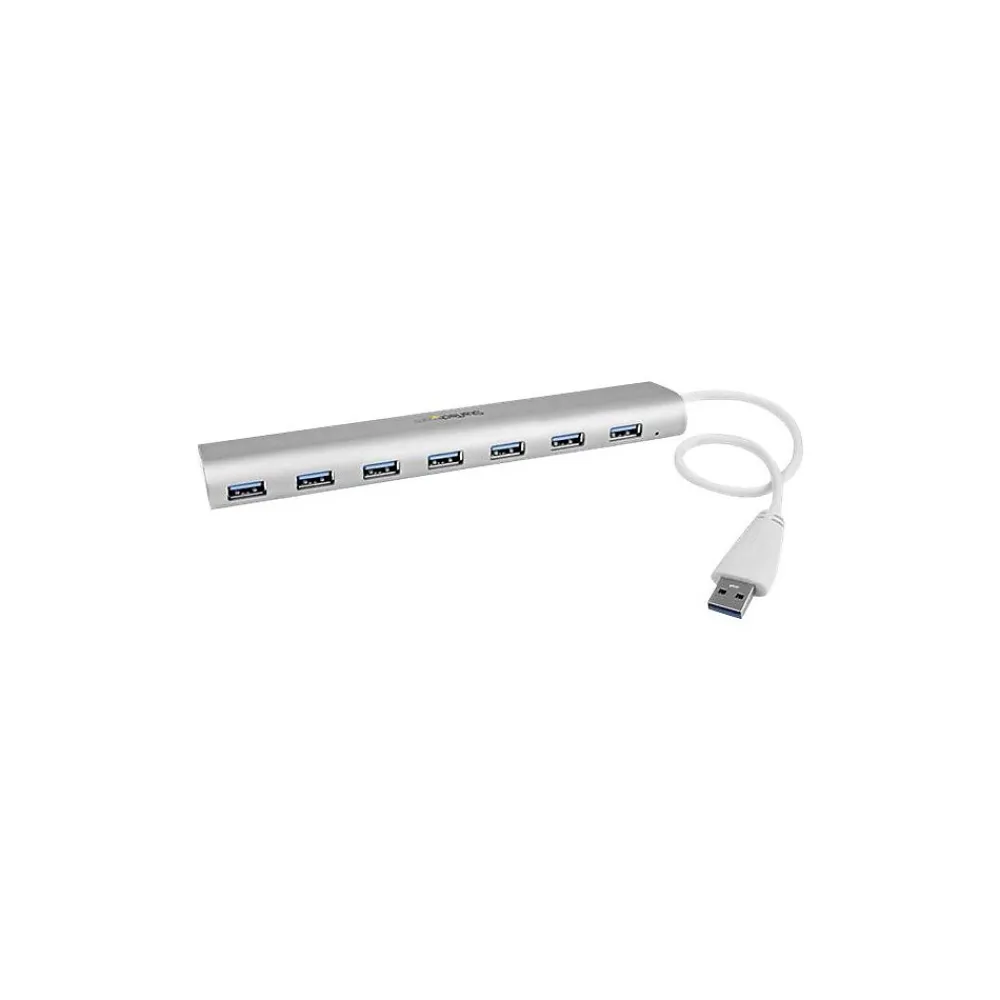 StarTech 38.6" Type-A USB Female/Male Hub, Silver/White (ST73007UA)