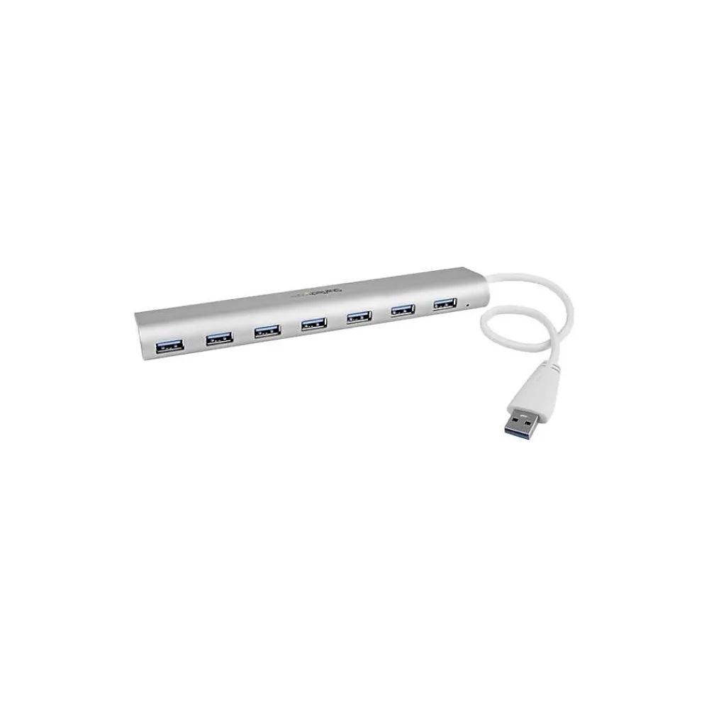 StarTech 38.6" Type-A USB Female/Male Hub, Silver/White (ST73007UA)