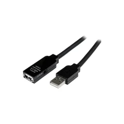 StarTech 32.81' USB 2.0 M/F Active Extension Cable, Black
