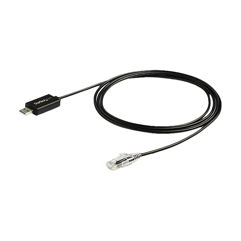 StarTech 6' USB to RJ45 Console Cable, Black