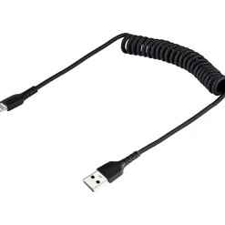 StarTech 20" USB-A to Lightning Cable, Male to Male, Black (RUSB2ALT50CMBC)