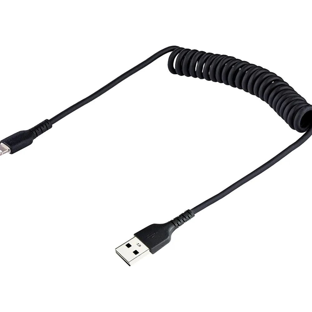 StarTech 20" USB-A to Lightning Cable, Male to Male, Black (RUSB2ALT50CMBC)