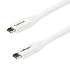 StarTech 6.6' USB-C to USB-C Cable, Male to Male, White (USB2C5C2MW)