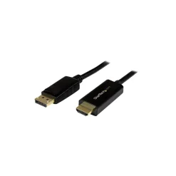 StarTech DP2HDMM3MB 9.84' DisplayPort/HDMI Audio/Video Cable, Black