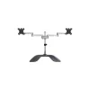 Hot StarTech Dual Monitor Stand - Articulating - For Up to 32" Monitors, Black/Silver (ARMDUALSS)