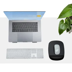 Clearance StarTech Ergonomic Gel Non-Skid Mouse Pad/Wrist Rest Combo, Black (B-ERGO-MOUSE-PAD)