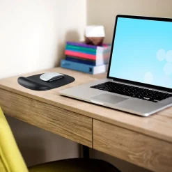 Clearance StarTech Ergonomic Gel Non-Skid Mouse Pad/Wrist Rest Combo, Black (B-ERGO-MOUSE-PAD)