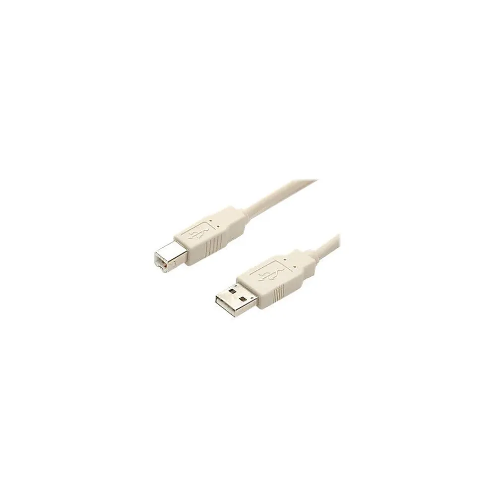 StarTech 6ft A to B USB 2.0 Cable, M/M, Beige (USBFAB_6)