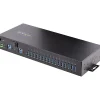StarTech Industrial 16-Port USB 3.0 Hub, Black (5G16AINDS-USB-A-HUB)