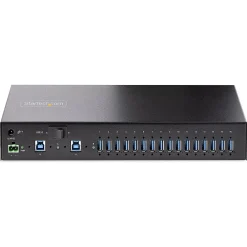 StarTech Industrial 16-Port USB 3.0 Hub, Black (5G16AINDS-USB-A-HUB)