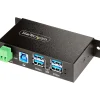 StarTech 4-Port USB 3.2 Hub, Black (5G4AINDRM-USB-A-HUB)